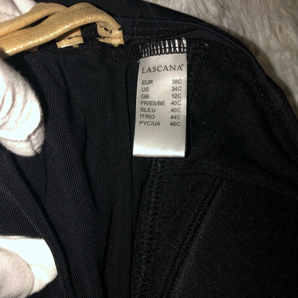 VENUS Lascana Black and Gold One-Piece Swimsuit - Picture 10 of 13